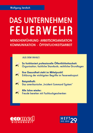 Buchcover Das Unternehmen Feuerwehr Heft 29 | Wolfgang Jendsch | EAN 9783609611792 | ISBN 3-609-61179-0 | ISBN 978-3-609-61179-2
