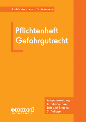Buchcover Pflichtenheft Gefahrgutrecht | Jörg Holzhäuser | EAN 9783609698588 | ISBN 3-609-69858-6 | ISBN 978-3-609-69858-8