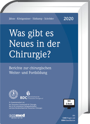 Buchcover Was gibt es Neues in der Chirurgie? Jahresbände 2018, 2019, 2020 | Joachim Jähne | EAN 9783609769455 | ISBN 3-609-76945-9 | ISBN 978-3-609-76945-5