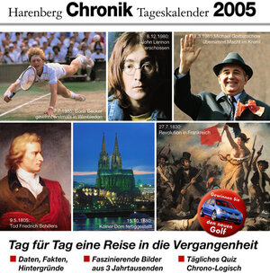 Buchcover Harenberg Chronik Tageskalender 2005  | EAN 9783611011689 | ISBN 3-611-01168-1 | ISBN 978-3-611-01168-9