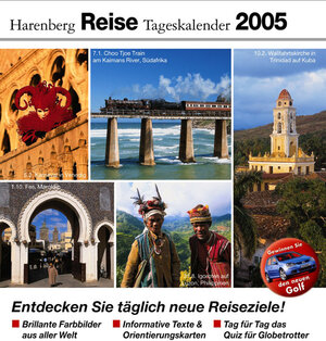 Buchcover Harenberg Reise Tageskalender 2005  | EAN 9783611011702 | ISBN 3-611-01170-3 | ISBN 978-3-611-01170-2