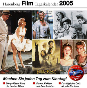 Buchcover Harenberg Film Tageskalender 2005  | EAN 9783611011719 | ISBN 3-611-01171-1 | ISBN 978-3-611-01171-9