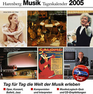 Buchcover Harenberg Musik Tageskalender 2005  | EAN 9783611011726 | ISBN 3-611-01172-X | ISBN 978-3-611-01172-6