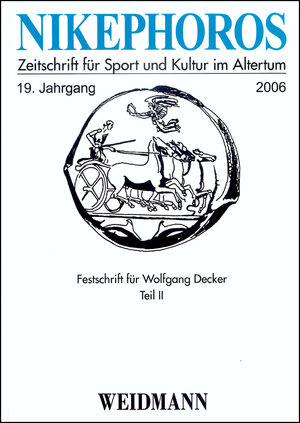 Buchcover Nikephoros - Zeitschrift für Sport und Kultur im Altertum  | EAN 9783615003406 | ISBN 3-615-00340-3 | ISBN 978-3-615-00340-6