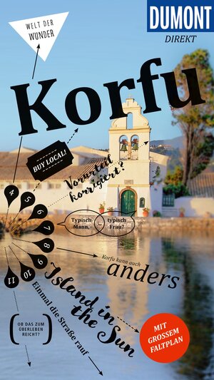 Buchcover DuMont direkt Reiseführer Korfu | Klaus Bötig | EAN 9783616000039 | ISBN 3-616-00003-3 | ISBN 978-3-616-00003-9