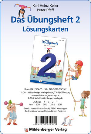 Buchcover Das Übungsheft Mathematik 2 - Lösungskarten zur Selbstkontrolle  | EAN 9783619254552 | ISBN 3-619-25455-9 | ISBN 978-3-619-25455-2