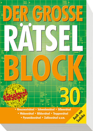 Buchcover Der große Rätselblock 30  | EAN 9783625133445 | ISBN 3-625-13344-X | ISBN 978-3-625-13344-5