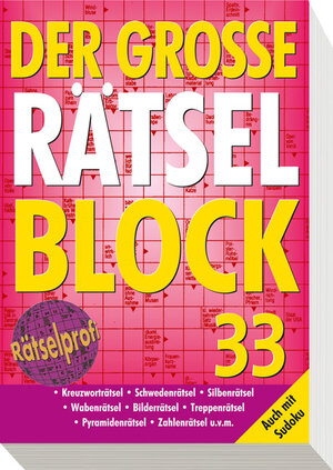 Buchcover Der große Rätselblock 33  | EAN 9783625134527 | ISBN 3-625-13452-7 | ISBN 978-3-625-13452-7