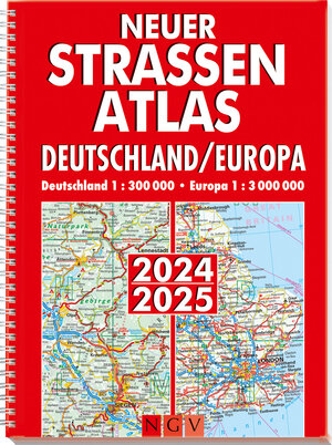 Buchcover Neuer Straßenatlas Deutschland/Europa 2024/2025  | EAN 9783625143321 | ISBN 3-625-14332-1 | ISBN 978-3-625-14332-1