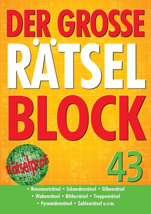 Buchcover Der große Rätselblock 43  | EAN 9783625174042 | ISBN 3-625-17404-9 | ISBN 978-3-625-17404-2