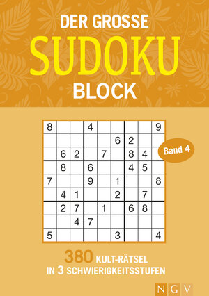Buchcover Der große Sudokublock Band 4  | EAN 9783625186793 | ISBN 3-625-18679-9 | ISBN 978-3-625-18679-3