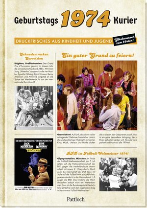 Buchcover 1974 - Geburtstagskurier | Ute Wielandt | EAN 9783629009685 | ISBN 3-629-00968-9 | ISBN 978-3-629-00968-5
