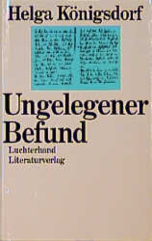 Buchcover Ungelegener Befund | Helga Königsdorf | EAN 9783630867229 | ISBN 3-630-86722-7 | ISBN 978-3-630-86722-9