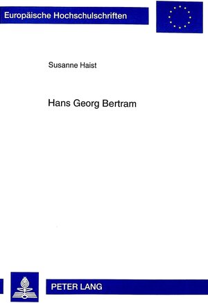 Buchcover Hans Georg Bertram | Susanne Haist | EAN 9783631346679 | ISBN 3-631-34667-0 | ISBN 978-3-631-34667-9