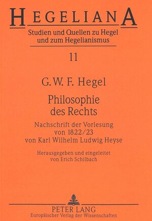 Buchcover Philosophie des Rechts | Sylvia Schilbach | EAN 9783631349472 | ISBN 3-631-34947-5 | ISBN 978-3-631-34947-2