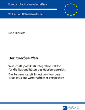 Buchcover Der «Koerber-Plan» | Eibe Hinrichs | EAN 9783631354285 | ISBN 3-631-35428-2 | ISBN 978-3-631-35428-5