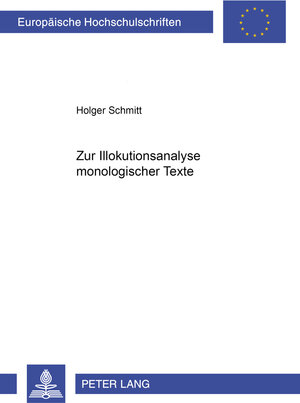 Zur Illokutionsanalyse monologischer Texte