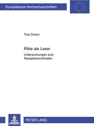 Buchcover Rilke als Leser | Tina Simon | EAN 9783631375358 | ISBN 3-631-37535-2 | ISBN 978-3-631-37535-8