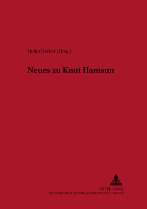 Buchcover Neues zu Knut Hamsun  | EAN 9783631390207 | ISBN 3-631-39020-3 | ISBN 978-3-631-39020-7