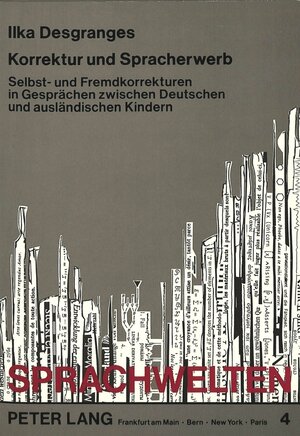 Buchcover Korrektur und Spracherwerb | Ilka Desgranges | EAN 9783631414897 | ISBN 3-631-41489-7 | ISBN 978-3-631-41489-7