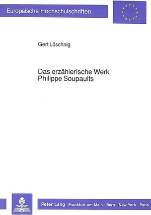 Das erzählerische Werk Philippe Soupaults