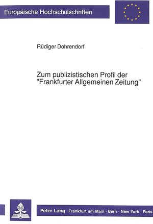 Zum publizistischen Profil der 