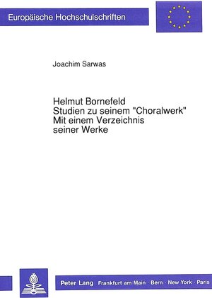 Helmut Bornefeld. Studien zu seinem 