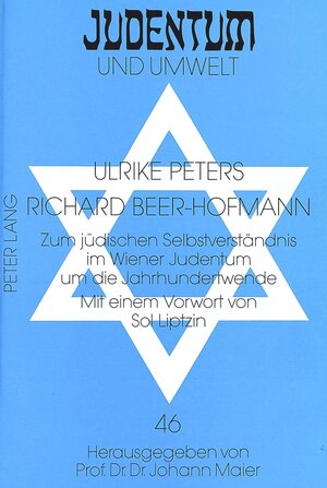 Buchcover Richard Beer-Hofmann | Ulrike Peters | EAN 9783631462447 | ISBN 3-631-46244-1 | ISBN 978-3-631-46244-7