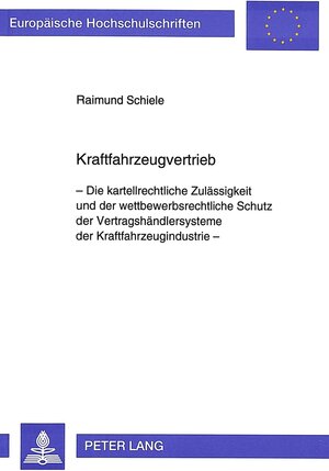 Kraftfahrzeugvertrieb