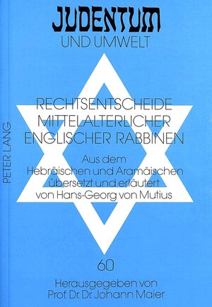 Rechtsentscheide mittelalterlicher englischer Rabbiner