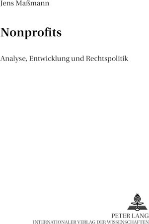 Nonprofits: Analyse, Entwicklung und Rechtspolitik