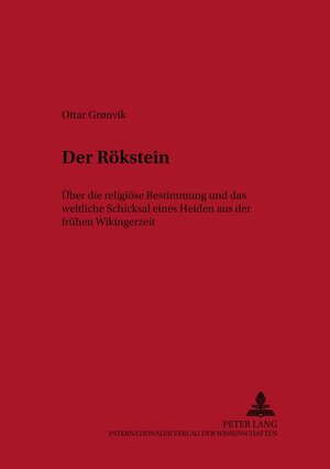 Buchcover Der Rökstein | John Ole Askedal | EAN 9783631512494 | ISBN 3-631-51249-X | ISBN 978-3-631-51249-4