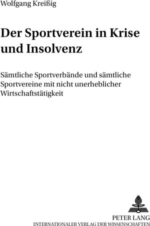 Der Sportverein in Krise und Insolvenz