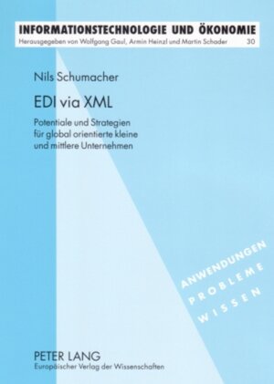 Buchcover EDI via XML | Nils Schumacher | EAN 9783631559260 | ISBN 3-631-55926-7 | ISBN 978-3-631-55926-0