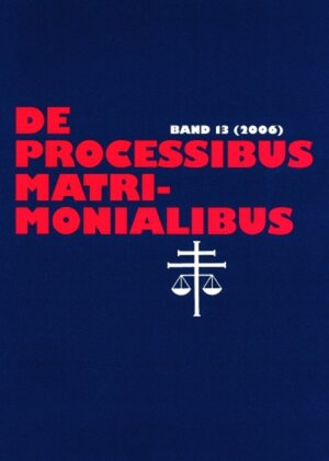 Buchcover De processibus matrimonialibus  | EAN 9783631567180 | ISBN 3-631-56718-9 | ISBN 978-3-631-56718-0