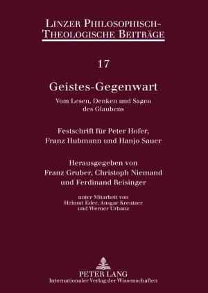 Buchcover Geistes-Gegenwart  | EAN 9783631570623 | ISBN 3-631-57062-7 | ISBN 978-3-631-57062-3