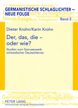 Buchcover Der, das, die – oder wie? | Dieter Krohn | EAN 9783631571644 | ISBN 3-631-57164-X | ISBN 978-3-631-57164-4