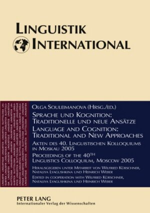 Buchcover Sprache und Kognition: Traditionelle und neue Ansätze / Language and Cognition: Traditional and New Approaches  | EAN 9783631572795 | ISBN 3-631-57279-4 | ISBN 978-3-631-57279-5