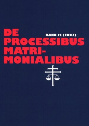 Buchcover De processibus matrimonialibus  | EAN 9783631579190 | ISBN 3-631-57919-5 | ISBN 978-3-631-57919-0