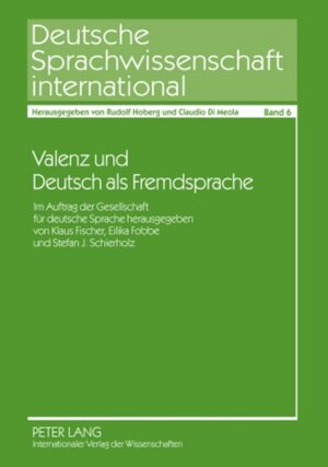 Buchcover Valenz und Deutsch als Fremdsprache  | EAN 9783631585733 | ISBN 3-631-58573-X | ISBN 978-3-631-58573-3