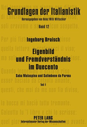 Buchcover Eigenbild und Fremdverständnis im Duecento | Ingeborg Braisch | EAN 9783631590027 | ISBN 3-631-59002-4 | ISBN 978-3-631-59002-7