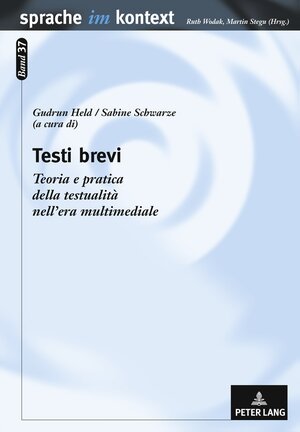 Buchcover Testi brevi  | EAN 9783631603987 | ISBN 3-631-60398-3 | ISBN 978-3-631-60398-7