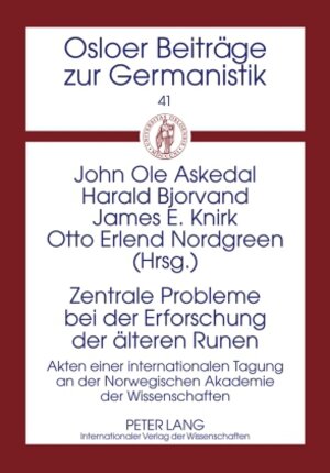Buchcover Zentrale Probleme bei der Erforschung der älteren Runen  | EAN 9783631604144 | ISBN 3-631-60414-9 | ISBN 978-3-631-60414-4