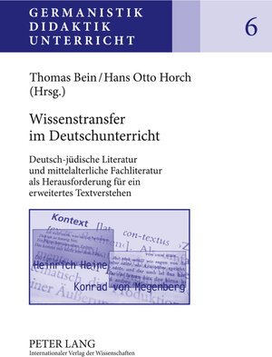 Buchcover Wissenstransfer im Deutschunterricht  | EAN 9783631604915 | ISBN 3-631-60491-2 | ISBN 978-3-631-60491-5