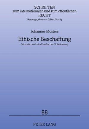 Buchcover Ethische Beschaffung | Johannes Mosters | EAN 9783631609583 | ISBN 3-631-60958-2 | ISBN 978-3-631-60958-3
