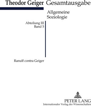 Buchcover Ranulf contra Geiger | Klaus Rodax | EAN 9783631617854 | ISBN 3-631-61785-2 | ISBN 978-3-631-61785-4