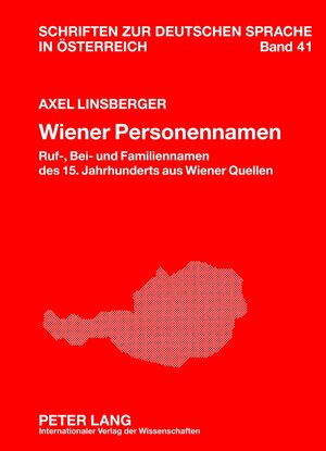 Buchcover Wiener Personennamen | Axel Linsberger | EAN 9783631617885 | ISBN 3-631-61788-7 | ISBN 978-3-631-61788-5