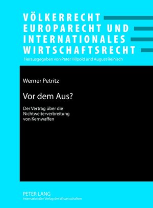 Buchcover Vor dem Aus? | Werner Petritz | EAN 9783631635766 | ISBN 3-631-63576-1 | ISBN 978-3-631-63576-6