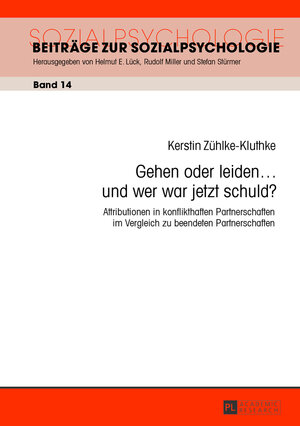 Buchcover Gehen oder leiden … und wer war jetzt schuld? | Kerstin Zühlke-Kluthke | EAN 9783631645161 | ISBN 3-631-64516-3 | ISBN 978-3-631-64516-1