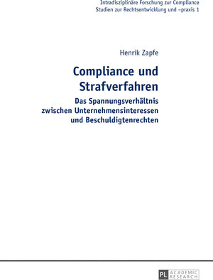 Buchcover Compliance und Strafverfahren | Henrik Zapfe | EAN 9783631645482 | ISBN 3-631-64548-1 | ISBN 978-3-631-64548-2